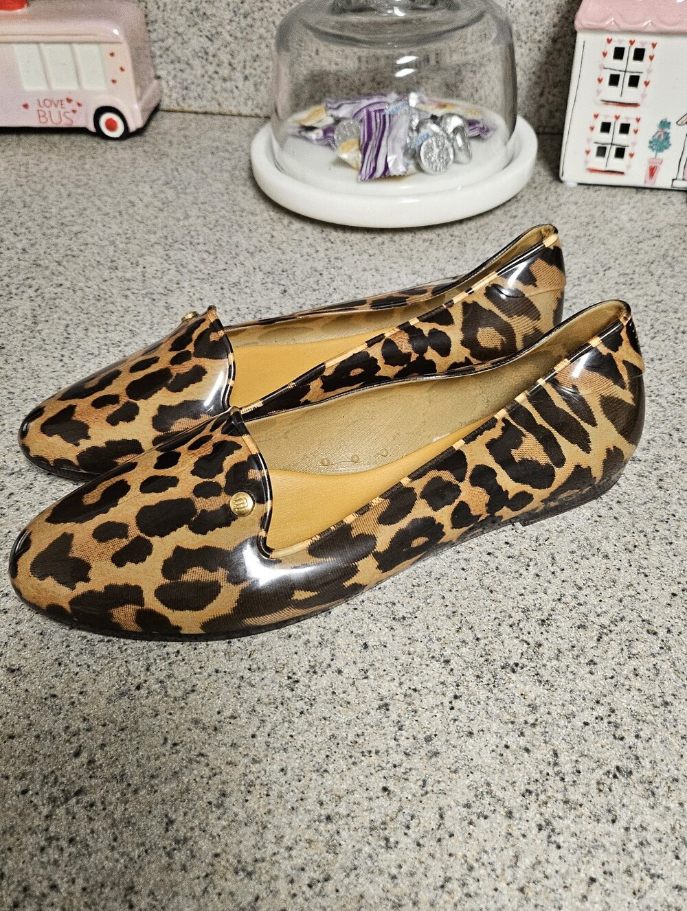 MELISSA Virtue - Leopard Print Jelly Loafers, Women's Size 8